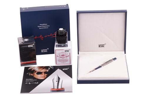 Lot 218 - Montblanc - an Andy Warhol fountain pen from...