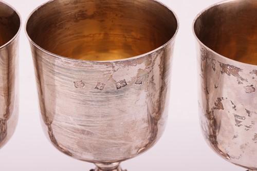 Lot 292 - Set of six silver goblets (6) Birmingham 1973...
