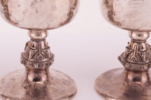 Lot 292 - Set of six silver goblets (6) Birmingham 1973...