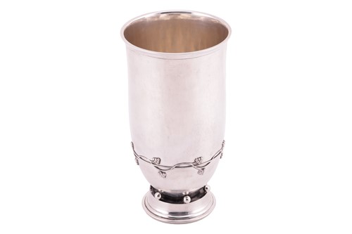 Lot 310 - A silver cup by Peter Hertz, Copenhagen 1929,...