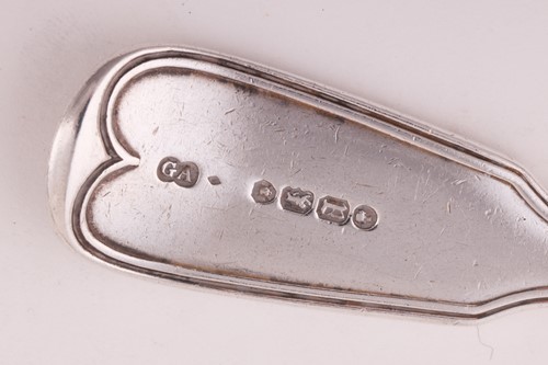 Lot 300 - A pair of George III silver tablespoons,...