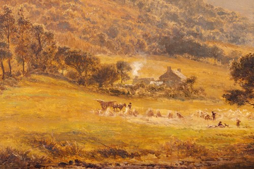 Lot 16 - R. Gallon (1845 - 1925), Landscape with a...