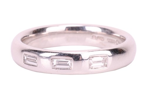 Lot 117 - A diamond-set band, in 18ct white gold,...