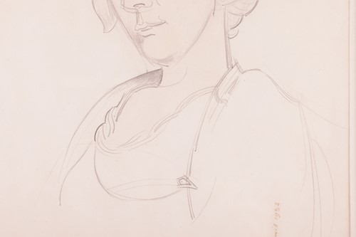 Lot 59 - Percy Wyndham Lewis (1882 - 1957), Portrait of...