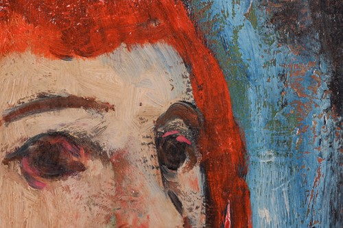 Lot 13 - Reg Gammon (1894-1997), 'Girl with Red Hair',...