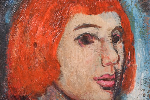 Lot 13 - Reg Gammon (1894-1997), 'Girl with Red Hair',...