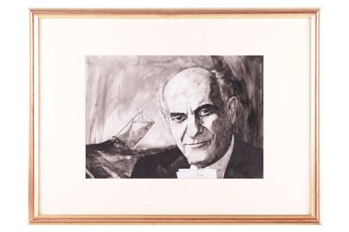 Lot 42 - Barry Fantoni (b.1940), Portrait of Georg...