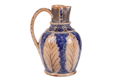 Lot A late 19th-century stoneware jug by Thomas...