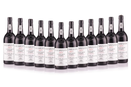 Lot 310 - One Case of Grahams Vintage Port, 1977, OWC,...