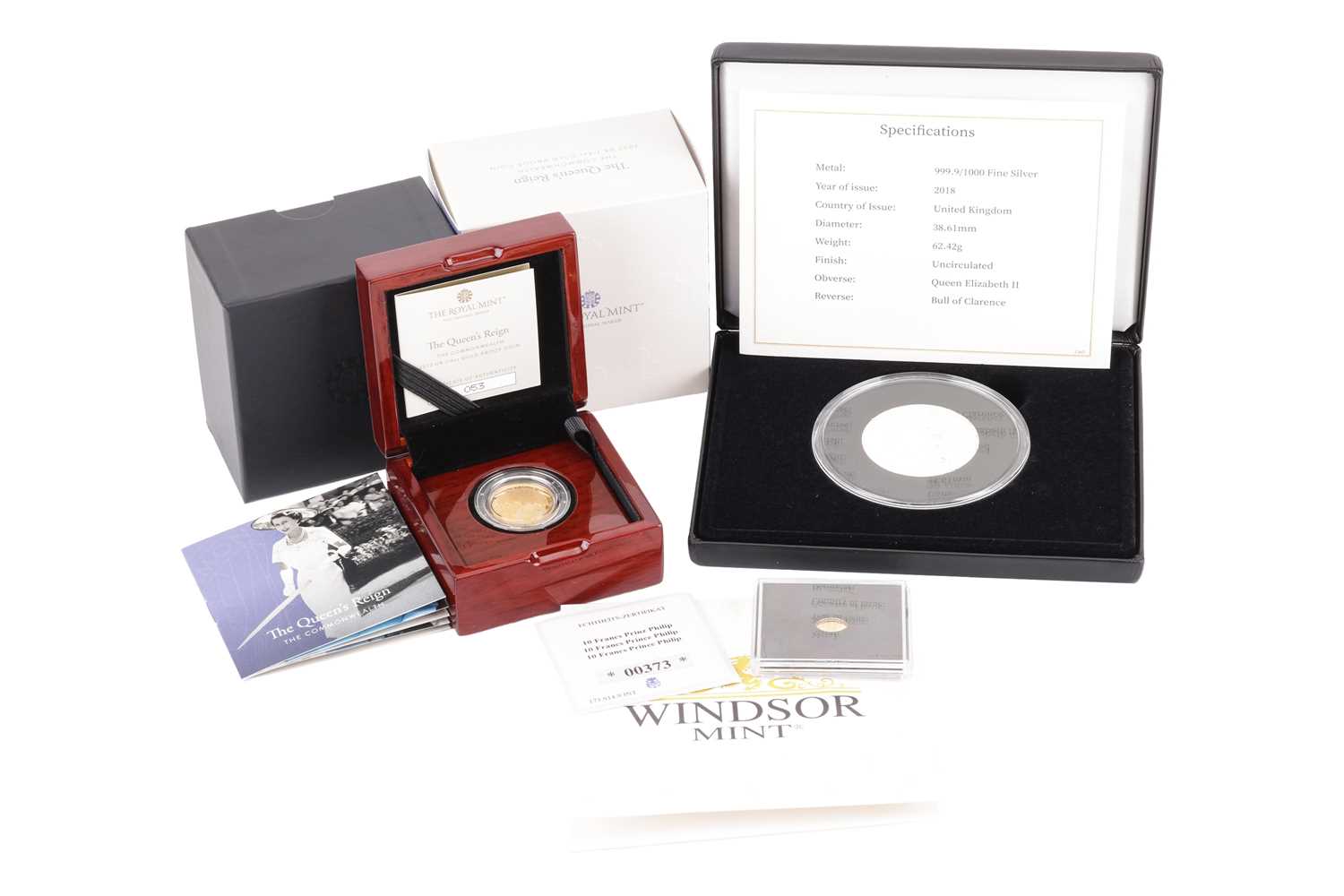 Lot 26 - An Elizabeth II Commonwealth 1/4oz proof coin,...