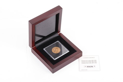 Lot 24 - A Queen Victoria full sovereign, 1898, boxed...