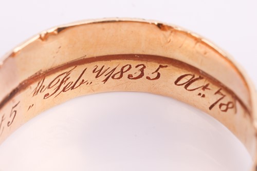 Lot 2 - A William IV mourning ring for Francis Basset,...