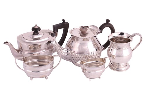 Lot 118 - An early 20th-century three-piece silver tea...