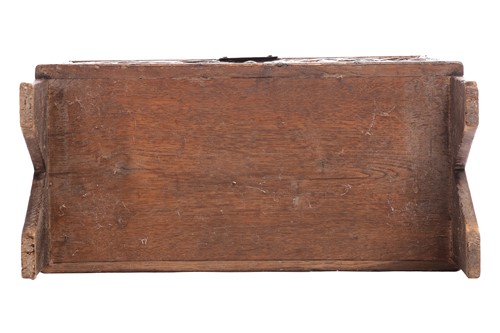 Lot 109 - A small 17th-century style oak six-plank...
