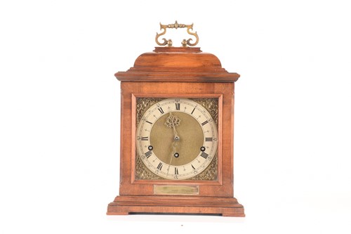 Lot 49 - A mid-century bracket clock with a...