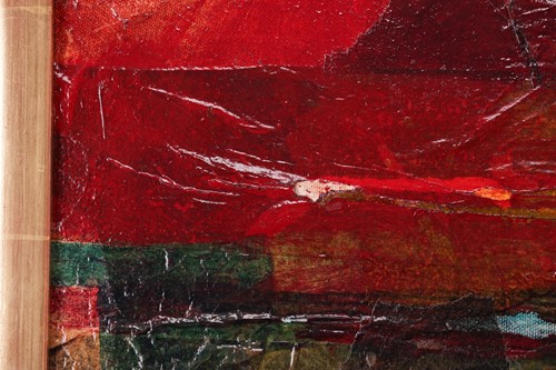 Lot 32 - Fulton? (20th century), Abstract in reds and...