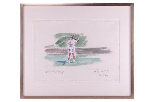 Lot 4 - R.S. (American, Contemporary) Tennis Player,...