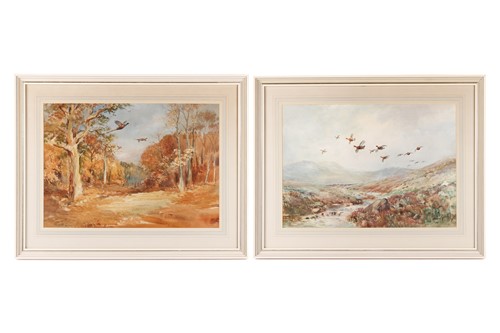 Lot 18 - Roland Green (1890/96-1972), Pheasants in...