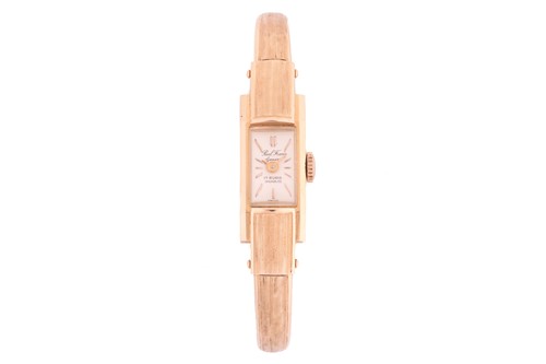Lot 159 - An 18ct gold ladies cocktail wristwatch, by...
