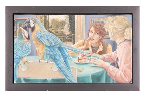Lot 77 - Sally Moore (b.1962), 'Birds of a Feather'...