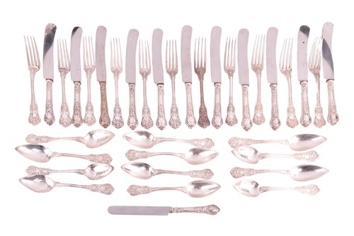Lot 212 - A set of French flatware, including eleven...