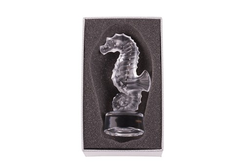 Lot 99 - A contemporary Lalique frosted crystal glass...