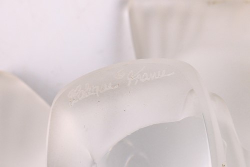 Lot 104 - A contemporary Lalique frosted glass model of...