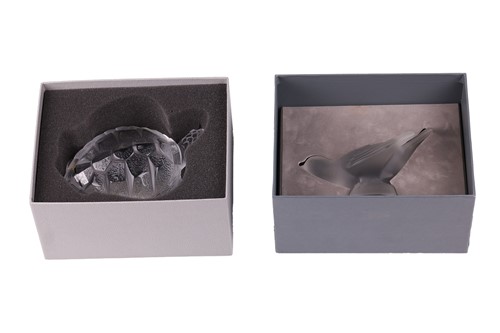 Lot 104 - A contemporary Lalique frosted glass model of...