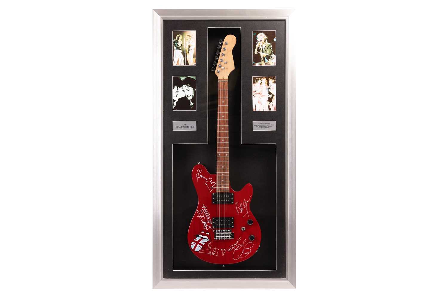 Lot 163 - The Rolling Stones: an electric guitar signed...