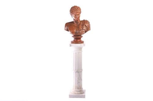 Lot 146 - After the antique, a large terracotta bust of...