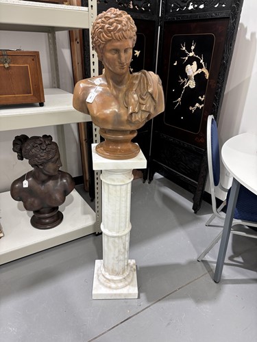 Lot 146 - After the antique, a large terracotta bust of...