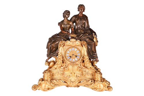 Lot 134 - A French late 19th-century ormolu and bronze...
