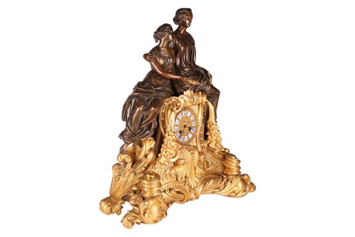 Lot 134 - A French late 19th-century ormolu and bronze...