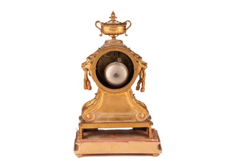 Lot 128 - A Napoleon III ormolu drum-head form 8-day...