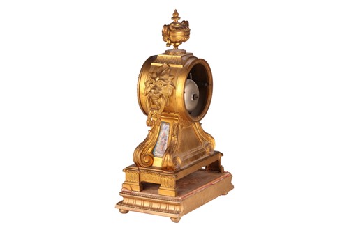 Lot 128 - A Napoleon III ormolu drum-head form 8-day...