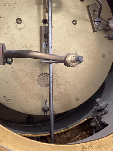 Lot 128 - A Napoleon III ormolu drum-head form 8-day...