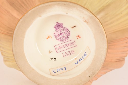 Lot 74 - A Royal Worcester "Blush Ivory" porcelain...