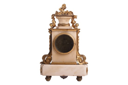 Lot 130 - A late 19th century French white marble and...