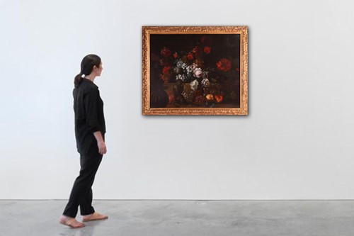Lot 41 - Follower of Abraham Brueghel Still life with...