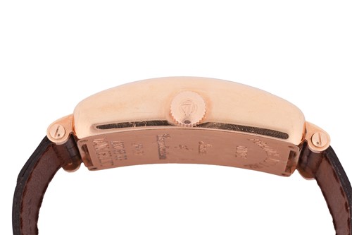 Lot 210 - A Franck Muller Long Island 18ct rose gold...