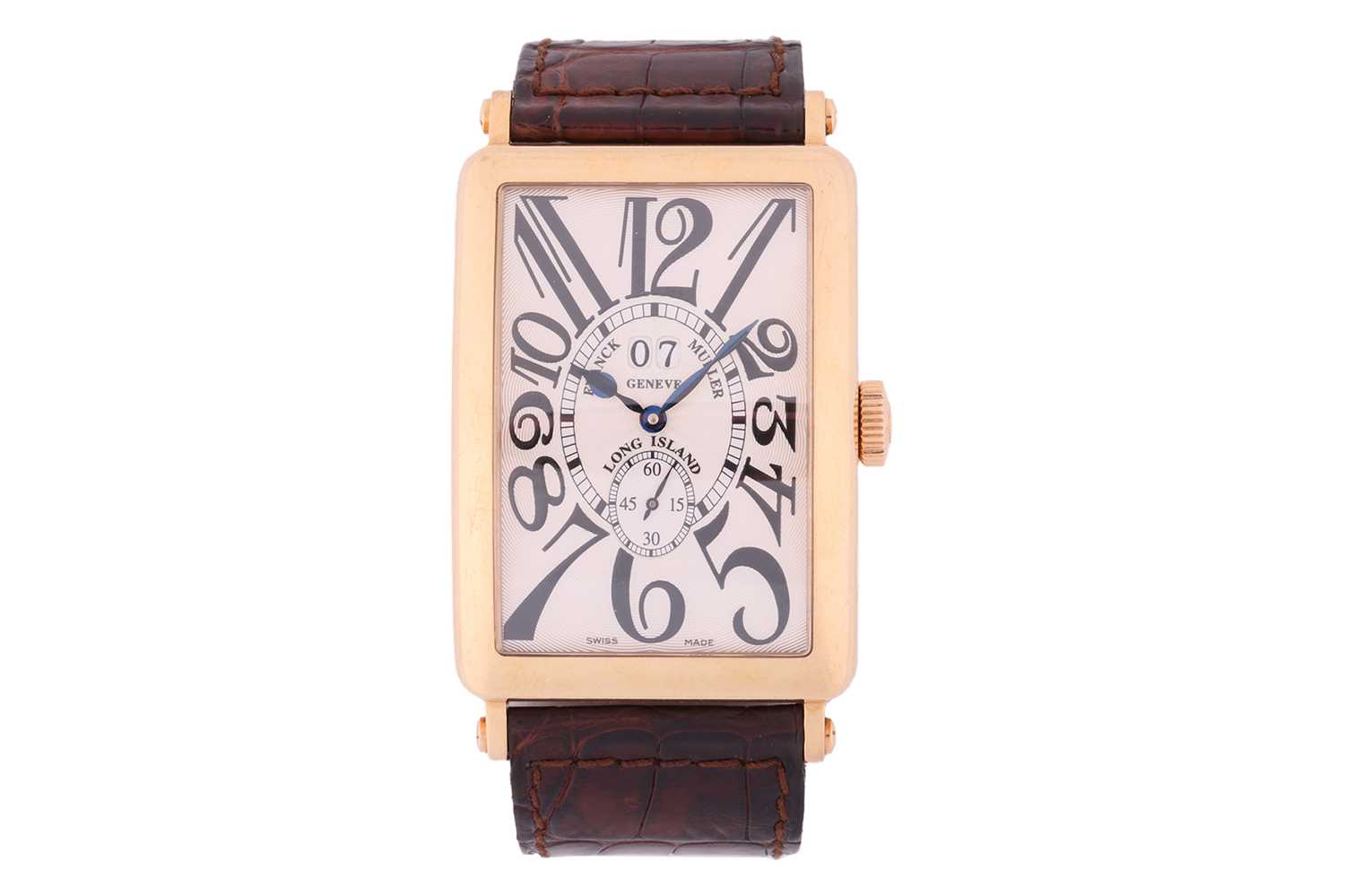 Lot 210 - A Franck Muller Long Island 18ct rose gold...