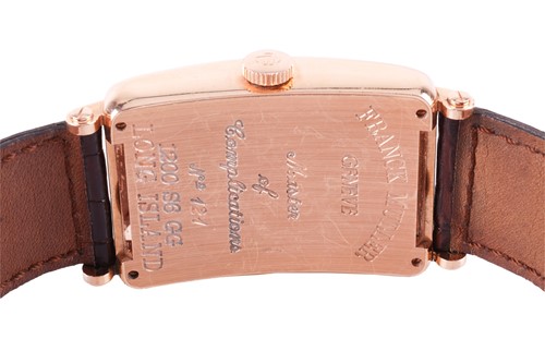 Lot 210 - A Franck Muller Long Island 18ct rose gold...