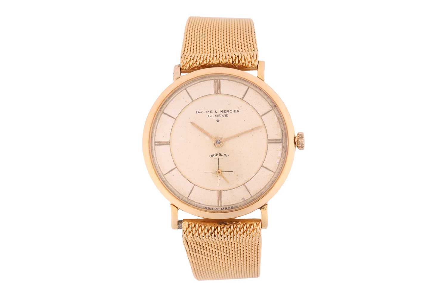 Lot 264 - Baume & Mercier Geneve 18ct gold dress watch...