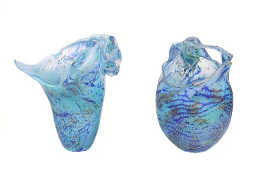 Lot 88 - A contemporary art glass sculptural vase,...