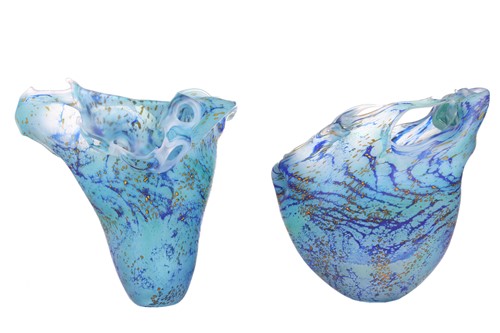 Lot 88 - A contemporary art glass sculptural vase,...
