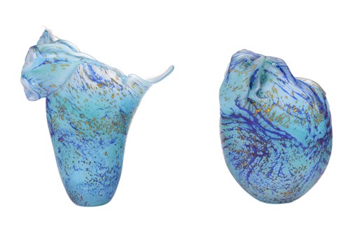 Lot 88 - A contemporary art glass sculptural vase,...