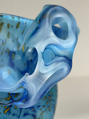 Lot 88 - A contemporary art glass sculptural vase,...