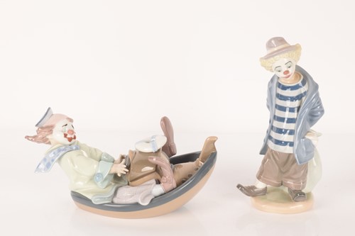Lot 83 - Lladro: A pair of figurines comprising Circus...