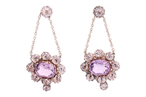 Lot 99 - An early to mid 19th-century amethyst and rock...