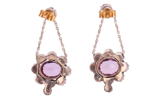 Lot 99 - An early to mid 19th-century amethyst and rock...